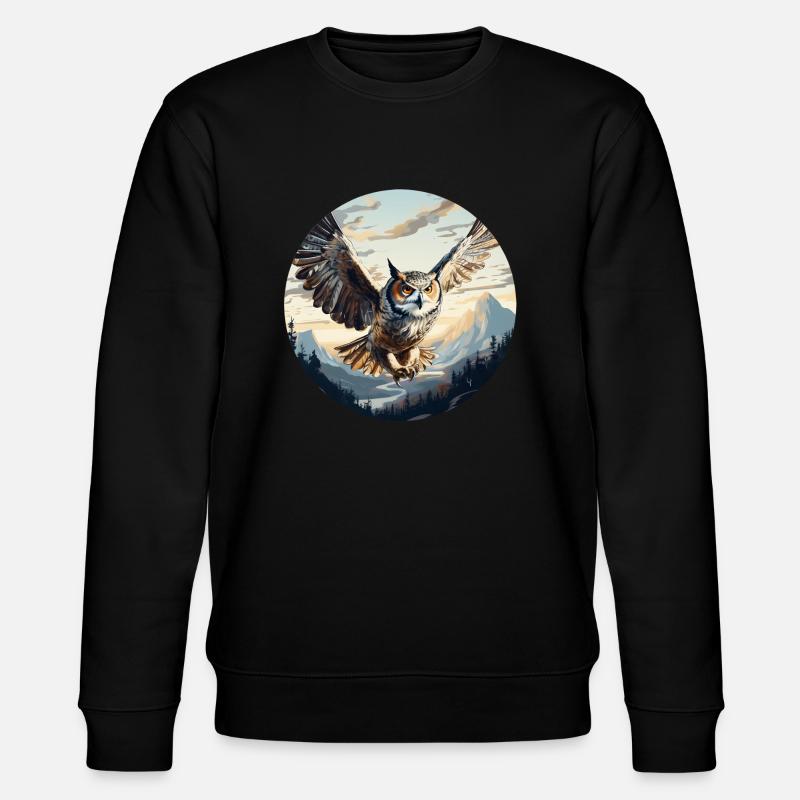 Uhu - Stanley/Stella Unisex Bio-Sweatshirt CHANGER  - Schwarz