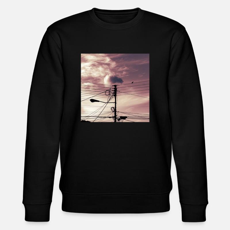 l'oiseau sur les cables - Sweat bio CHANGER Stanley/Stella Unisexe - noir