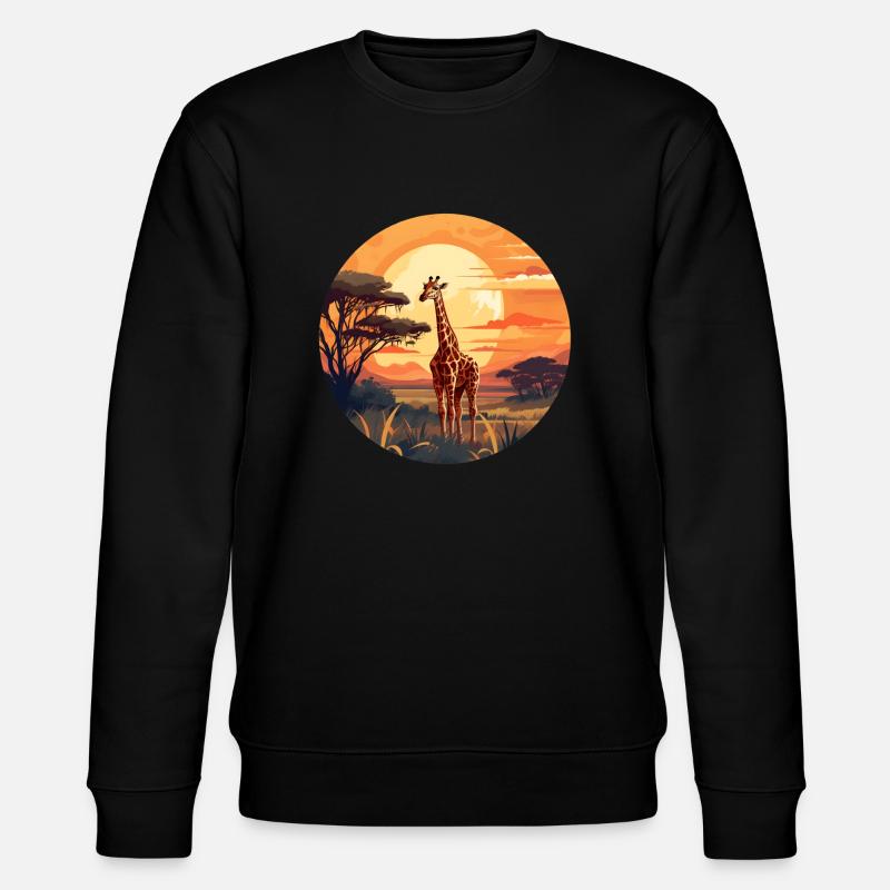 Giraffe - Stanley/Stella CHANGER Unisex Organic Sweatshirt - black