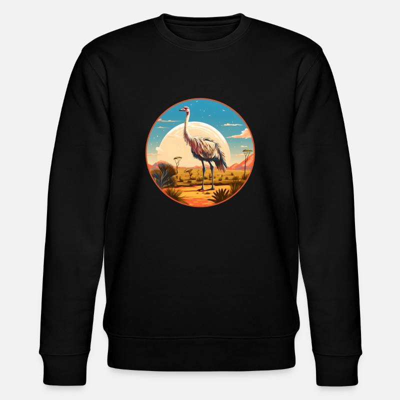 Autruche - Sweat bio CHANGER Stanley/Stella Unisexe - noir