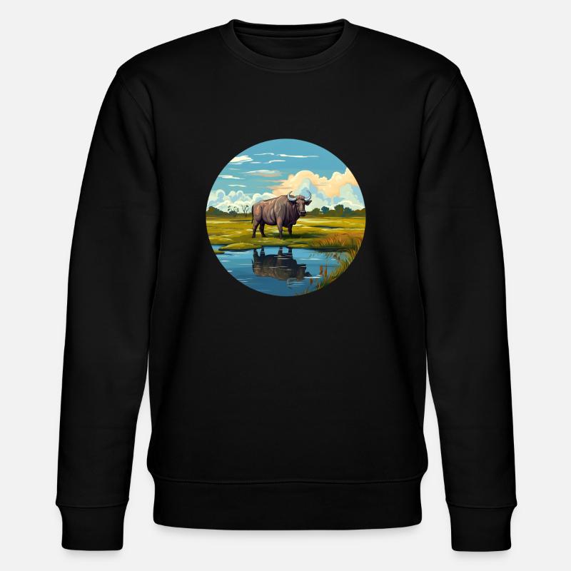 Buffle d'Asie - Sweat bio CHANGER Stanley/Stella Unisexe - noir
