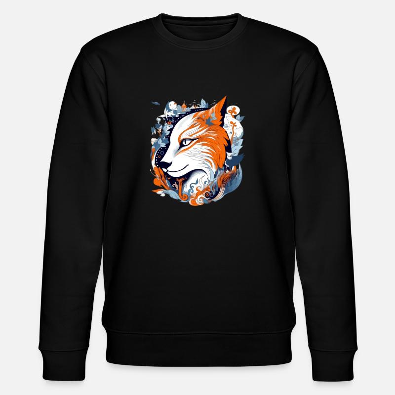Bayo der Fuchs - Stanley/Stella Unisex Bio-Sweatshirt CHANGER  - Schwarz