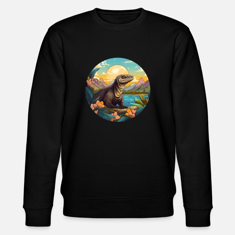 Komodowaran - Stanley/Stella Unisex Bio-Sweatshirt CHANGER  - Schwarz