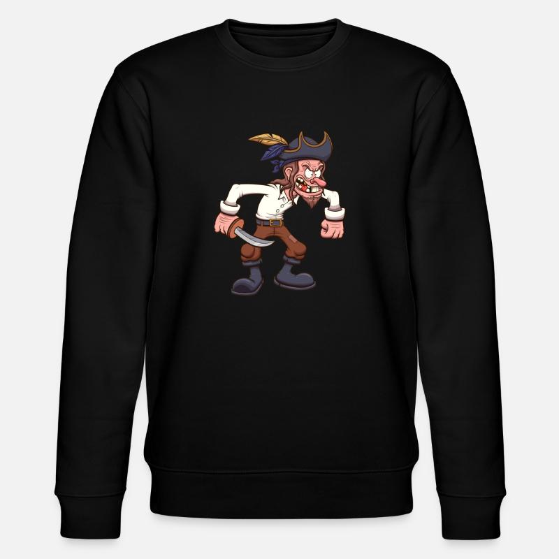 Pirate de dessin animé - Sweat bio CHANGER Stanley/Stella Unisexe - noir