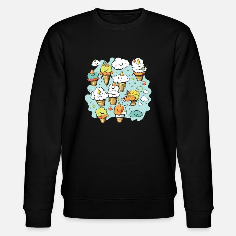 Les glaces kawaii n°7 - Sweat bio CHANGER Stanley/Stella Unisexe - noir