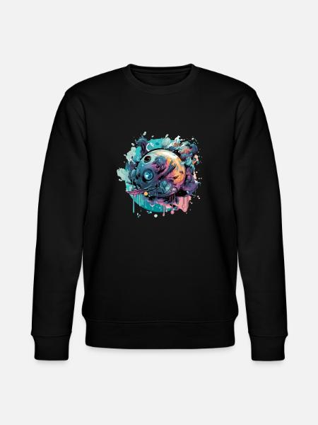 A melting world - Stanley/Stella CHANGER Unisex Organic Sweatshirt - black