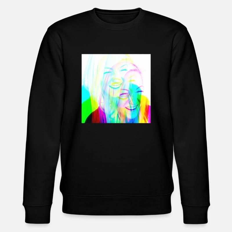 Mutti Psychedelic - Stanley/Stella Unisex Bio-Sweatshirt CHANGER  - Schwarz