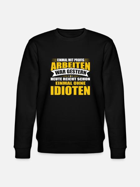 Handwerker Legende Beruf Lustiges Handwerk T-Shirt - Stanley/Stella Unisex Bio-Sweatshirt CHANGER  - Schwarz