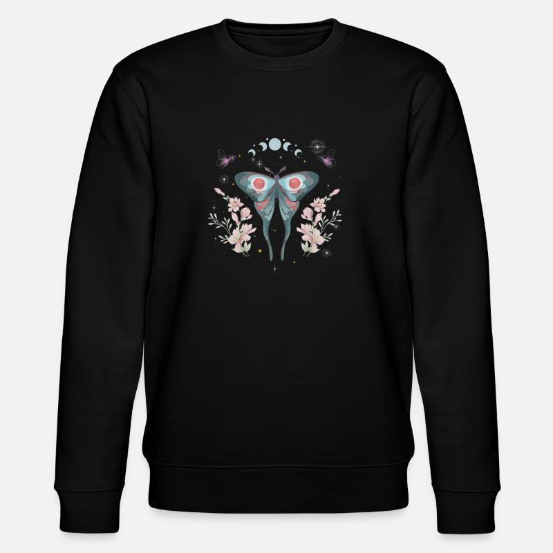 Papillon magique lune - Sweat bio CHANGER Stanley/Stella Unisexe - noir
