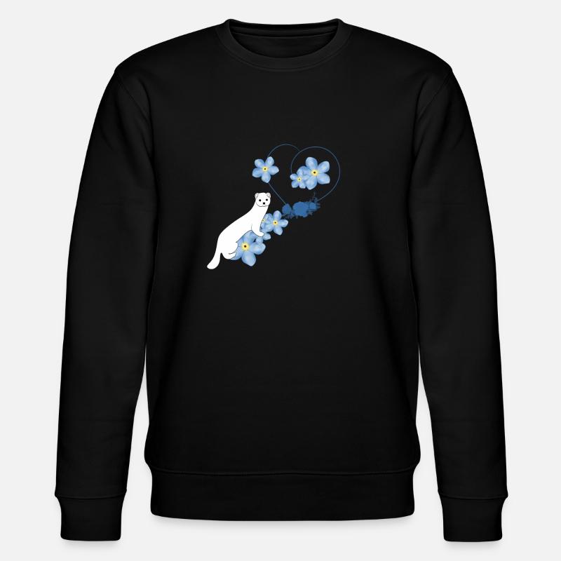 Belette blanche - Sweat bio CHANGER Stanley/Stella Unisexe - noir