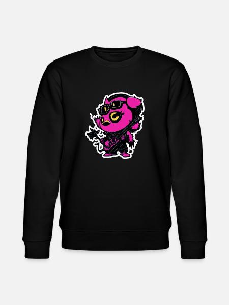 Rock-Ente - Stanley/Stella Unisex Bio-Sweatshirt CHANGER  - Schwarz