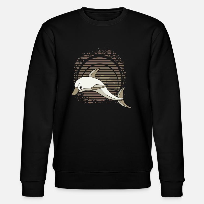 Delfin - Stanley/Stella Unisex Bio-Sweatshirt CHANGER  - Schwarz