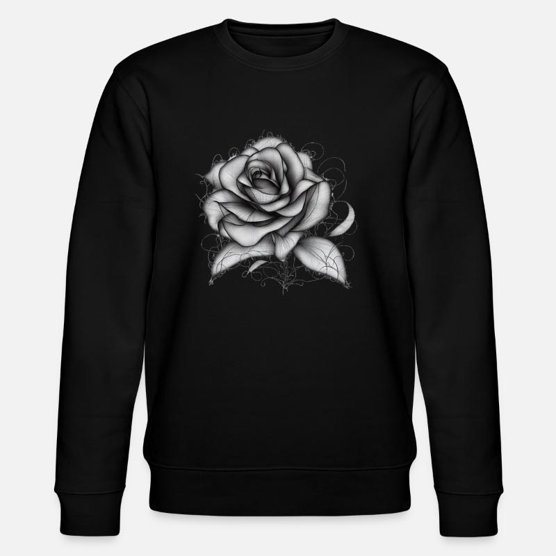 Pink filigran - Stanley/Stella Unisex Bio-Sweatshirt CHANGER  - Schwarz