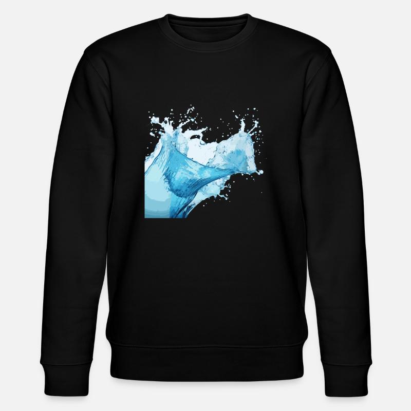 Wasserspritzer! - Stanley/Stella Unisex Bio-Sweatshirt CHANGER  - Schwarz