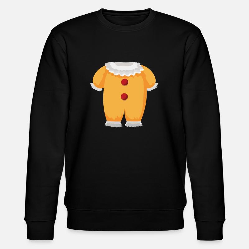 Clown Kostüm - Stanley/Stella Unisex Bio-Sweatshirt CHANGER  - Schwarz