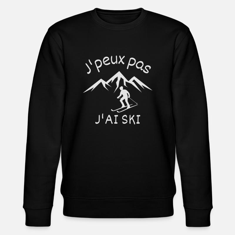 J'peux pas j'ai ski - Sweat bio CHANGER Stanley/Stella Unisexe - noir