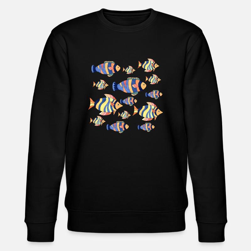 Poissons - Sweat bio CHANGER Stanley/Stella Unisexe - noir