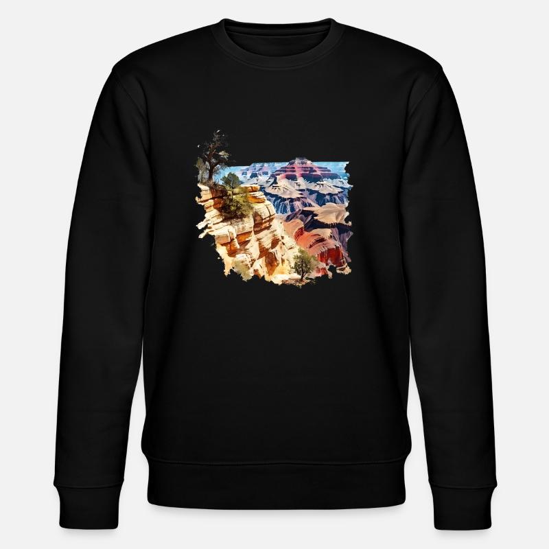 Der Grand Canyon - Stanley/Stella Unisex Bio-Sweatshirt CHANGER  - Schwarz