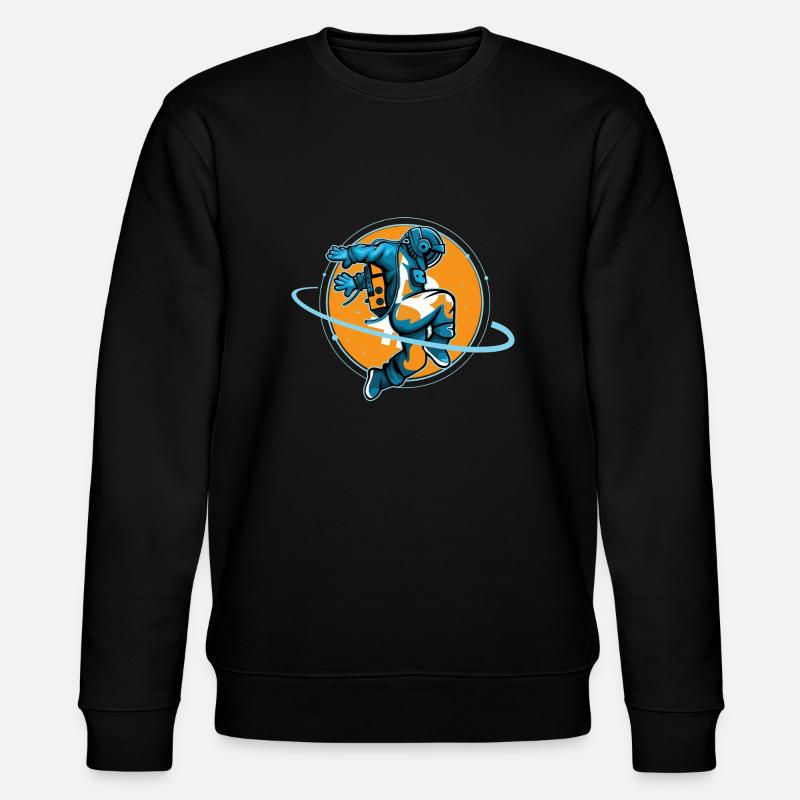 Bitcoin Astronaut - Stanley/Stella Unisex Bio-Sweatshirt CHANGER  - Schwarz