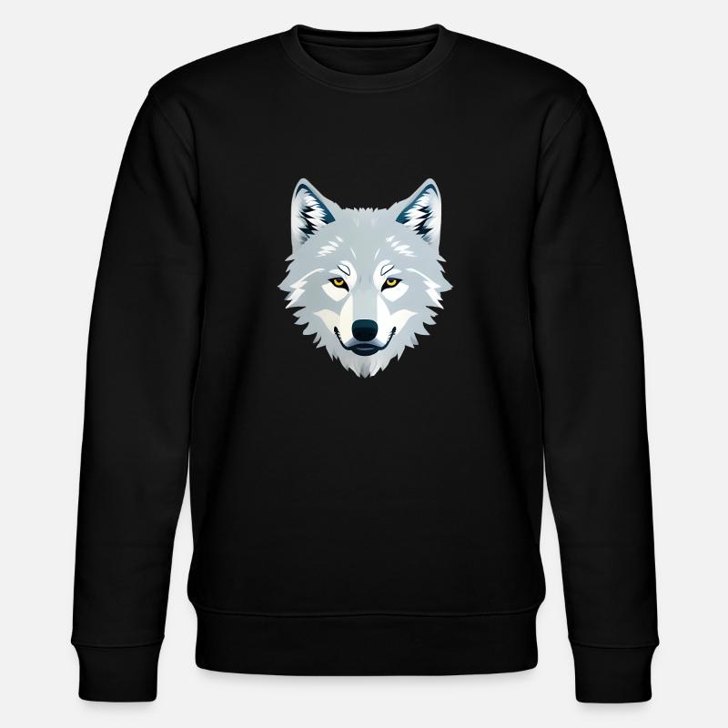 Wolf - Stanley/Stella Unisex Bio-Sweatshirt CHANGER  - Schwarz