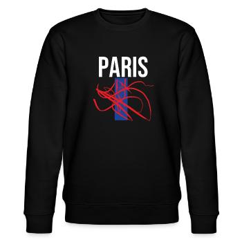 Le t-shirt créatif P.A.R.I.S. - Sweat bio CHANGER Stanley/Stella Unisexe - noir - Devant - Nik (191cm) & Marisol (170cm)