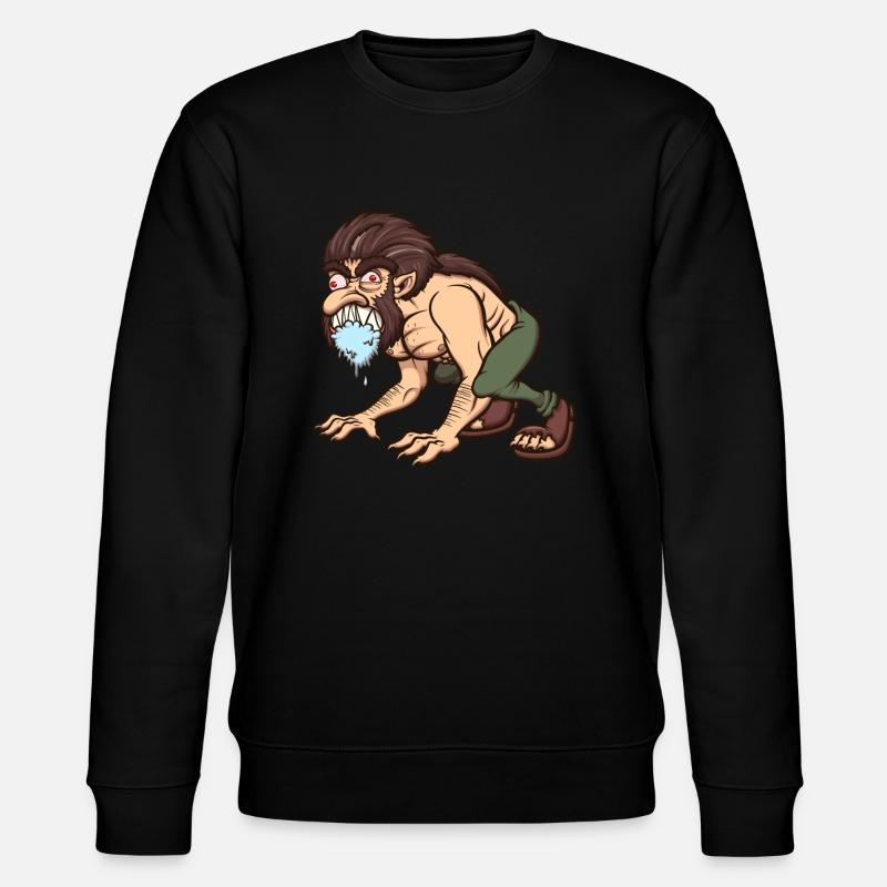 Sabbernder Werwolf - Stanley/Stella Unisex Bio-Sweatshirt CHANGER  - Schwarz