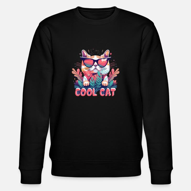 Chat cool - Sweat bio CHANGER Stanley/Stella Unisexe - noir