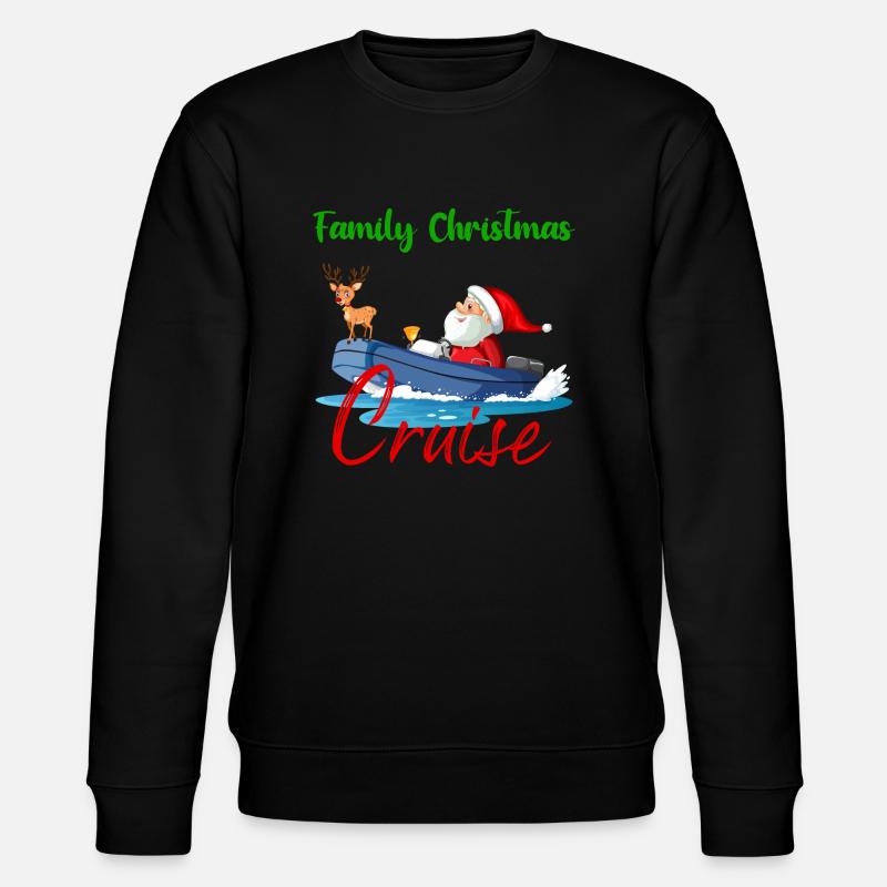 Weihnachtskreuzfahrt mit der Familie 2023 - Stanley/Stella Unisex Bio-Sweatshirt CHANGER  - Schwarz