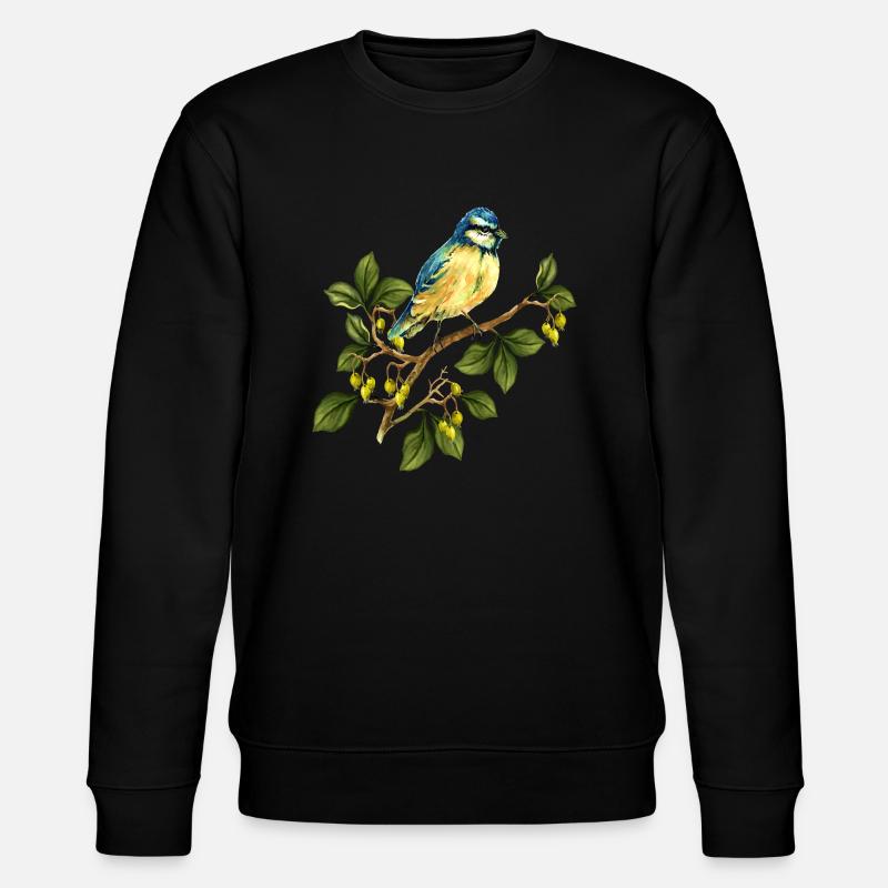Bunter Vogel - Stanley/Stella Unisex Bio-Sweatshirt CHANGER  - Schwarz