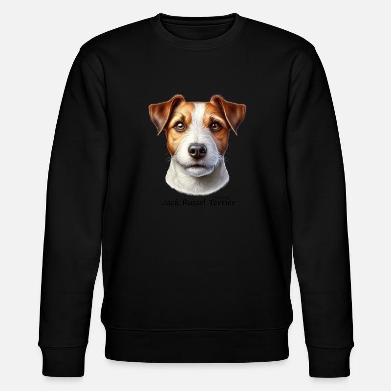 Jack Russel Terrier - Stanley/Stella Unisex Bio-Sweatshirt CHANGER  - Schwarz