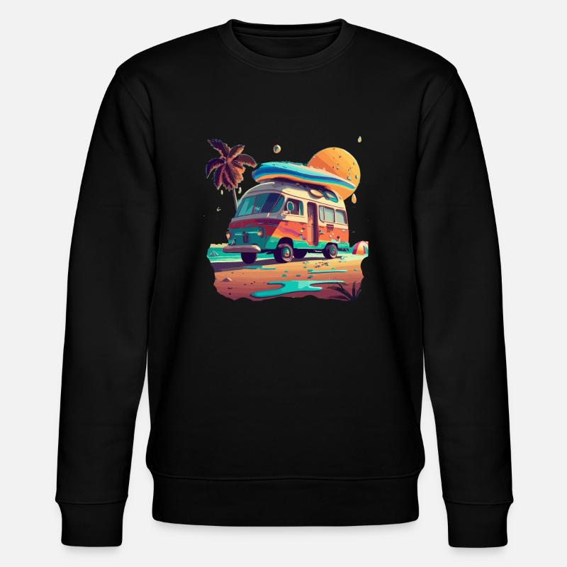 WOHNMOBIL - Stanley/Stella Unisex Bio-Sweatshirt CHANGER  - Schwarz