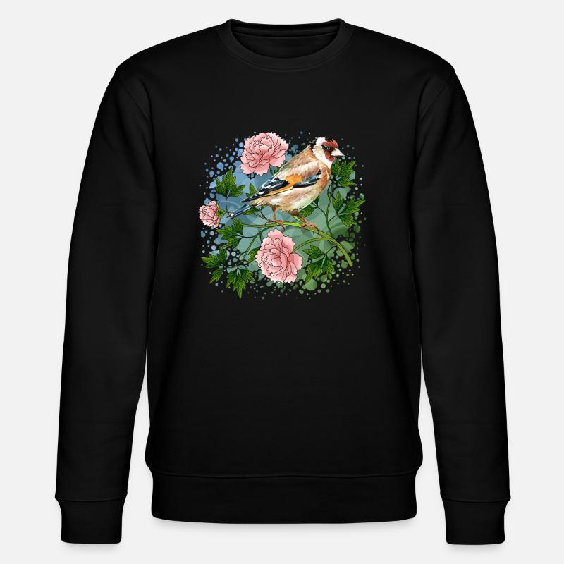 Bunter Vogel - Stanley/Stella Unisex Bio-Sweatshirt CHANGER  - Schwarz