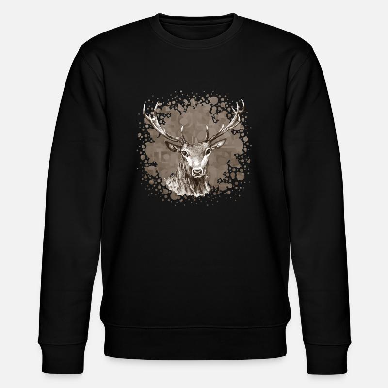 Cerf - Sweat bio CHANGER Stanley/Stella Unisexe - noir