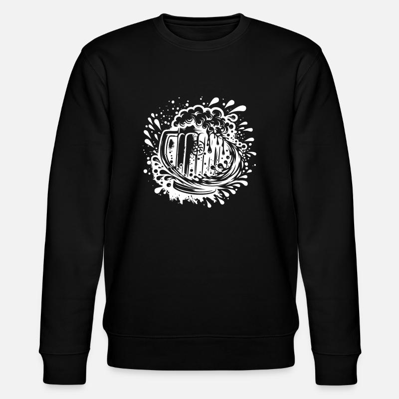 Bierkrug Hopfen und Malz - Stanley/Stella Unisex Bio-Sweatshirt CHANGER  - Schwarz