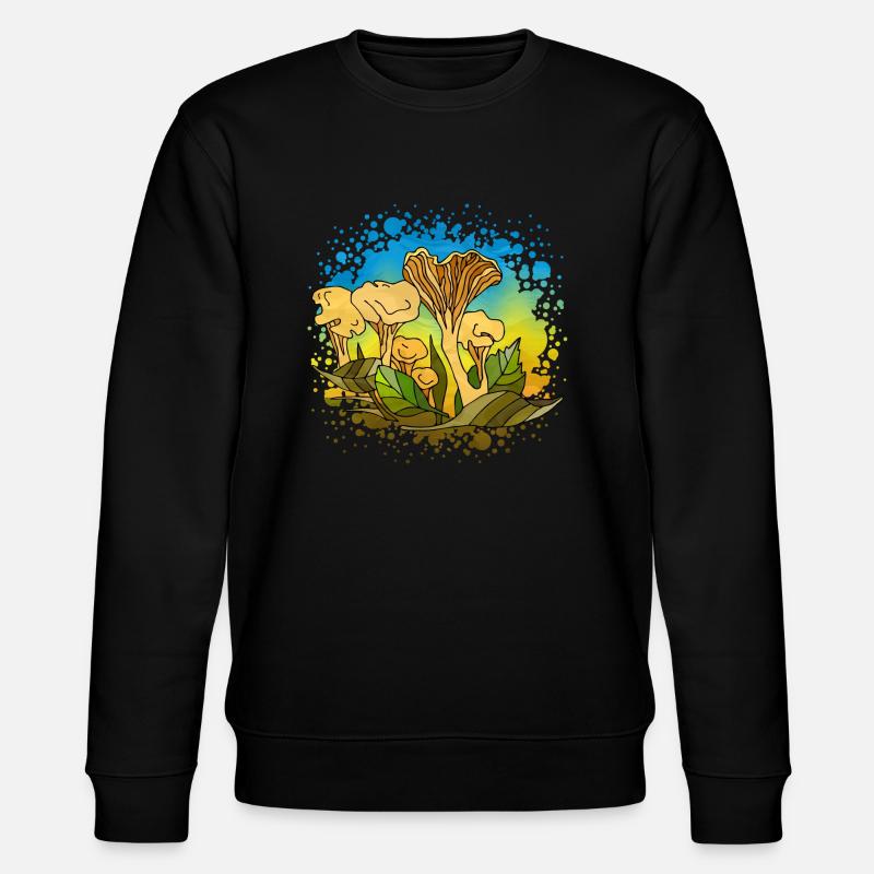 Pilze - Stanley/Stella Unisex Bio-Sweatshirt CHANGER  - Schwarz