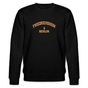 Friedrichshain - Berlin - Deutschland - Germany - Stanley/Stella Unisex Bio-Sweatshirt CHANGER  - Schwarz - Vorne - Nik (191cm) & Marisol (170cm)