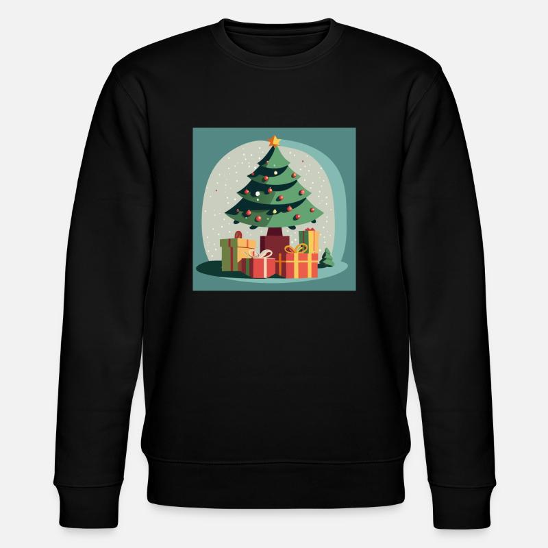 Weihnachten / Weihnachtsbaum / geschenke - Stanley/Stella Unisex Bio-Sweatshirt CHANGER  - Schwarz