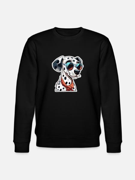 Dalmatiner / hund / dyr / kjæledyr / bark - Stanley/Stella CHANGER økologisk unisex-sweatshirt - svart