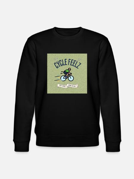 Cycle Feels Fun Bicycle Design - Stanley/Stella CHANGER Unisex Organic Sweatshirt - black