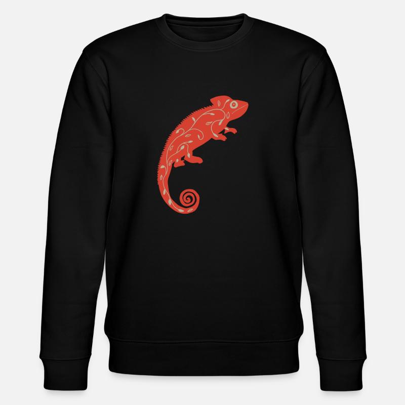 Chameleon rouge - Sweat bio CHANGER Stanley/Stella Unisexe - noir