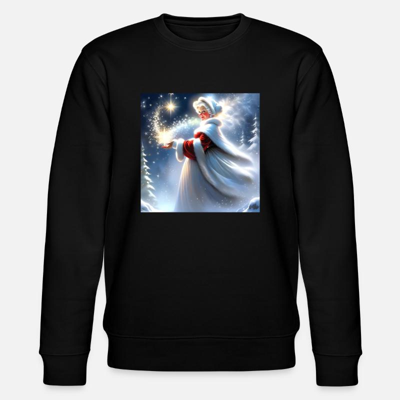 Frohe Weihnachten #3 - Stanley/Stella Unisex Bio-Sweatshirt CHANGER  - Schwarz