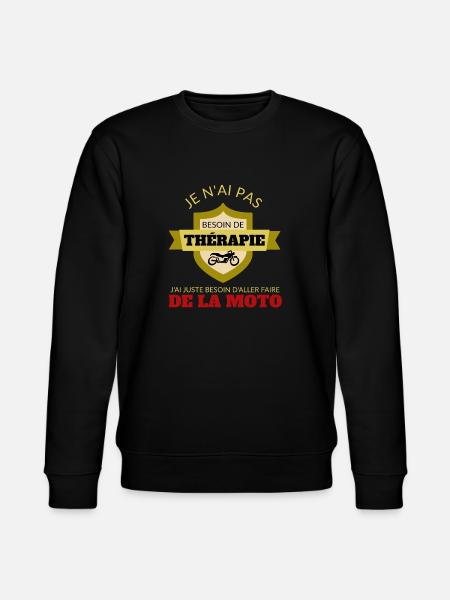 Moto motard Thérapie - Sweat bio CHANGER Stanley/Stella Unisexe - noir