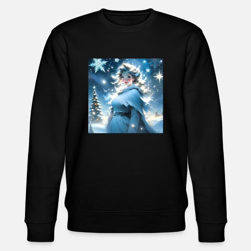 Frohe Weihnachten #14 - Stanley/Stella Unisex Bio-Sweatshirt CHANGER  - Schwarz