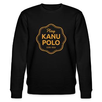 Play Canoe Polo Estd 1926 - Stanley/Stella CHANGER Unisex Organic Sweatshirt - black - Front - Nik (191cm) & Marisol (170cm)