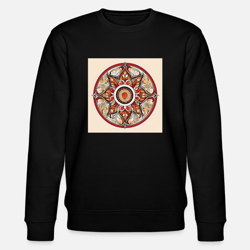 Mandala - Stanley/Stella Unisex Bio-Sweatshirt CHANGER  - Schwarz