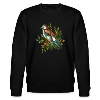 Bunter Vogel - Stanley/Stella Unisex Bio-Sweatshirt CHANGER  - Schwarz - Vorne - Nik (191cm) & Marisol (170cm)