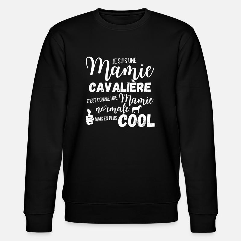 Mamie cavaliere - Sweat bio CHANGER Stanley/Stella Unisexe - noir