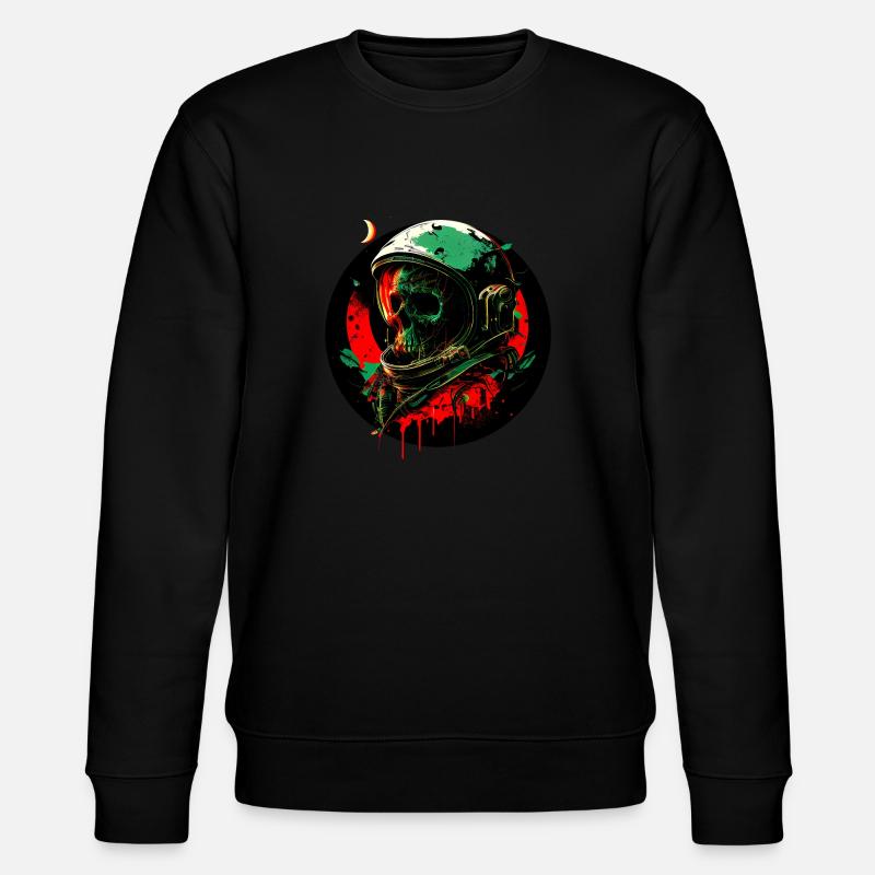 Toter Astronaut - Stanley/Stella Unisex Bio-Sweatshirt CHANGER  - Schwarz
