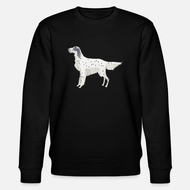 Setter anglais Chiens drôles - Sweat bio CHANGER Stanley/Stella Unisexe - noir