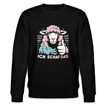 Motivation Geschenk Prüfung Schule Abitur Sprüche - Stanley/Stella Unisex Bio-Sweatshirt CHANGER  - Schwarz - Vorne - Nik (191cm) & Marisol (170cm)
